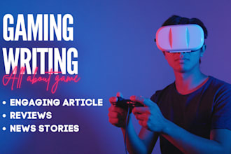 write news articles or game writing with perfect SEO