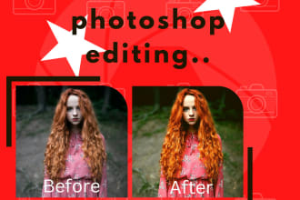 do professional photoshop editing in high resolution