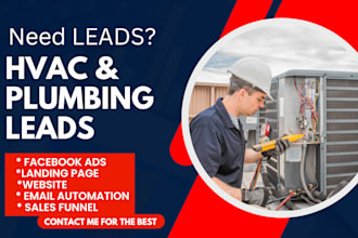 generate hvac leads airduct sales funnel air conditioning landing page