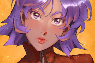 draw enchanting anime and manga style illustrations for you