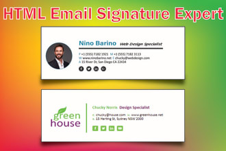 html email signature, clickable HTML email signature