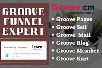 create groove funnel, groove pages, groove kart, groovepages, groove sell