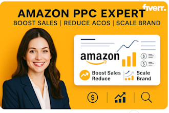 be your amazon PPC expert to scale sales and reduce acos