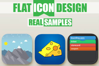 design attractive mobile app logo or icon