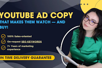 write high conversion youtube ad scripts in copywriting