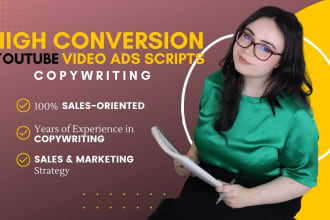 write high conversion youtube ad scripts in copywriting