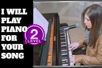 create play and record piano for your song in 24 hours