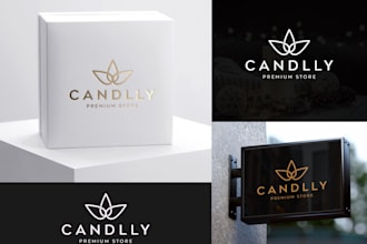do modern minimalist professional logo design for your brand