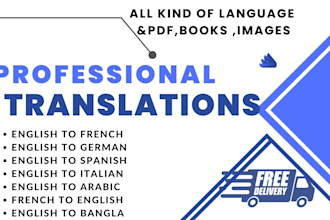 all kind of language translation text images pdf and file