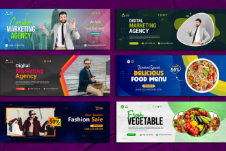 design attractive facebook cover, linkedin, instagram post