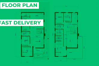 draw architectural floor plan and design house plan