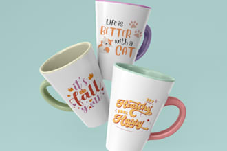 make your logo and design coffee cup or mug make and mockup for your condition