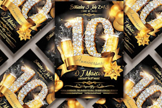 do creative event flyer and poster