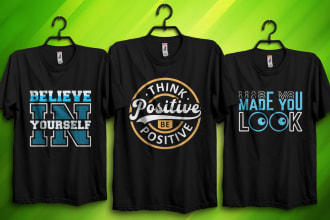 do creative and minimalist, trendy typography t shirt design