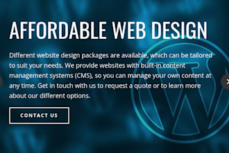 create and setup a website for you