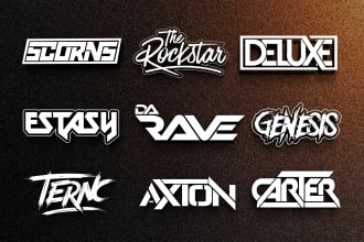 create producer, dj hip hop rap rock any music band logo