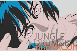 produce breakcore, dreamcore, jungle, dnb music for you