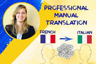 manually translate from french to italian