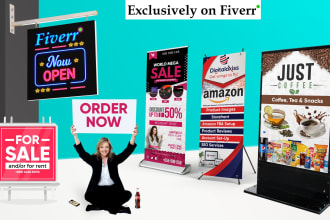 design banners, roll up banners, yard signs, and billboards