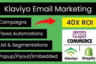 setup klaviyo flows for woocommerce and shopify websites