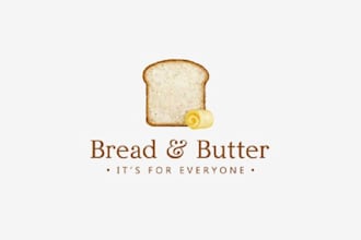 design perfect minimalist genuine bread lovers logo for you