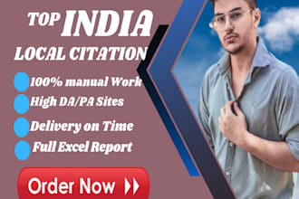 do 200 india local citations and directory submissions