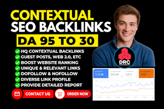 do premium link building with high da contextual backlinks