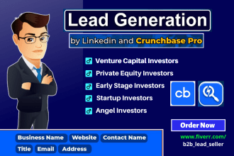 do b2b lead generation for your business by linkedin sales and crunchbase pro