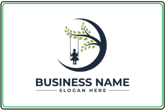 design childcare school baby store children kids logo