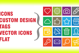 design modern icon set for app, website and social media