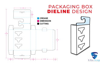 make dieline design for packaging box, label, bag, sticker etc
