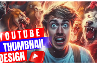 design an attractive eye catchy miniature, minecraft, ai youtube thumbnail