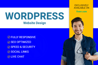 design premium wordpress website with elementor