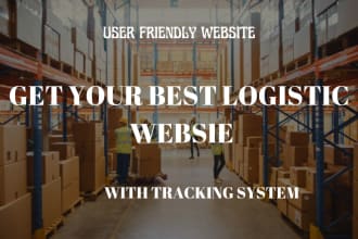 design logistic website, cargo website, dispatch with tracking system