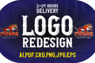 redraw,convert,remake,redo,resize,edit,convert your logo in adobe illust