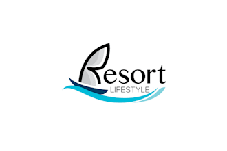 design attractive better elegant tropical resort lifestyle logo