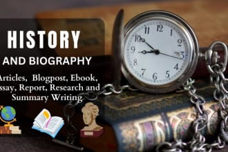 ghostwrite your history, religion, political science, biography ebook writer