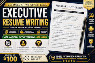 write a director, CEO executive CV, resume, linkedin profile