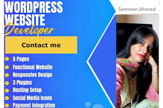 design wordpress website for businesses and woocommerce