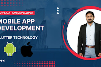 develop android and ios mobile app using flutter, firebase and API