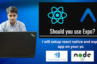install react native with the expo cli on your system