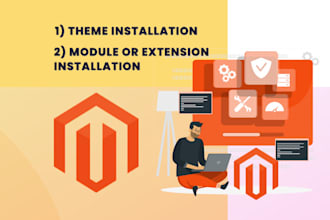 install module or extension and theme in magento 2