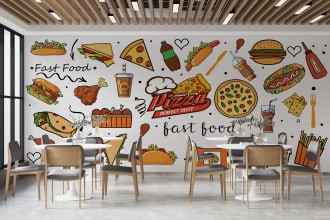 do decals, murals, doodle for business , restaurant or home
