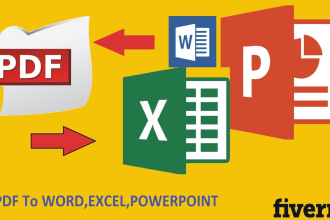 do file conversion pdf to word, excel, image to any format
