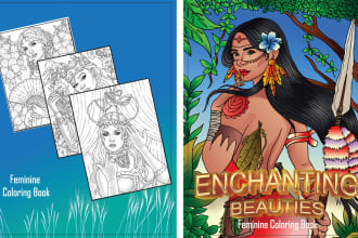 create your book cover for amazon kindle kdp with illustrations , ebook covers