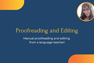 proofread and edit your text