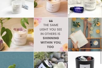 create an aesthetic and industry focused instagram feed