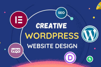 design modern and responsive wordpress website design or blog