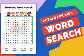 create word search activity puzzle book
