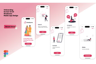 design onboarding screens for mobile app